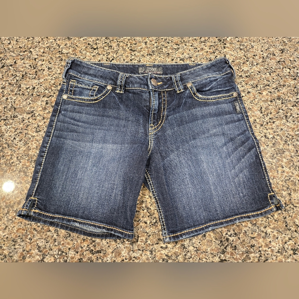 Silver Jean Shorts 32w
